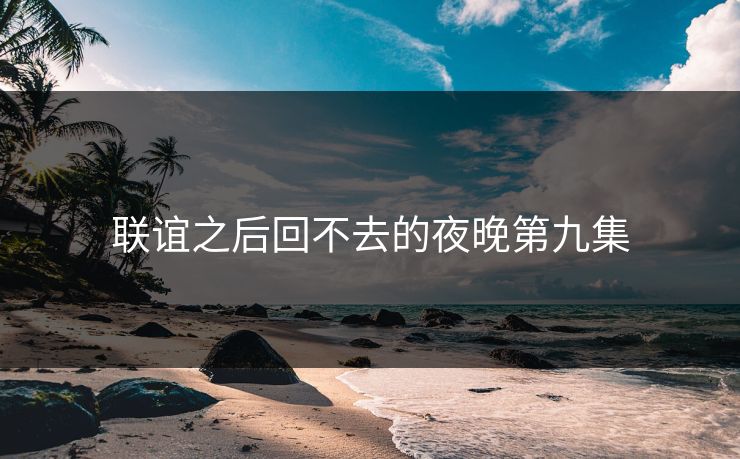 联谊之后回不去的夜晚第九集